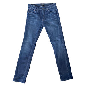Jack & Jones Jeans Men 31x34* Blue Slim Straight Tim Whisker Fade Modern Manly